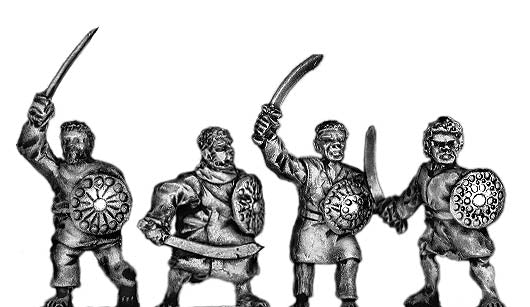 Abyssinian Infantry with sword and shield
