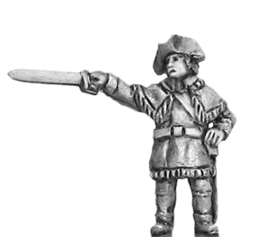 US Continental Infantry in hunting shirt, Officer