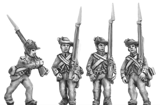 British Infantry in slouch hat, march attack
