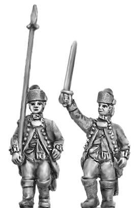 British Infantry in Saratoga cap, Officer