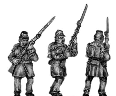 French Infantry in kepi, advancing