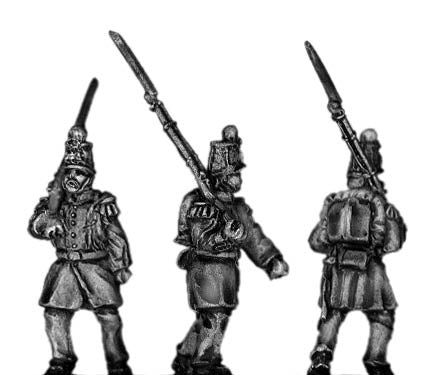 French Infantry in shako marching