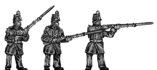 French Infantry in shako firind and loading