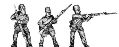 Turkish Infantry, firing and loading