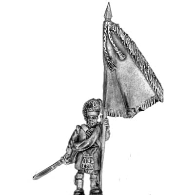 93rd Highlander Standard Bearer with separate cast flag