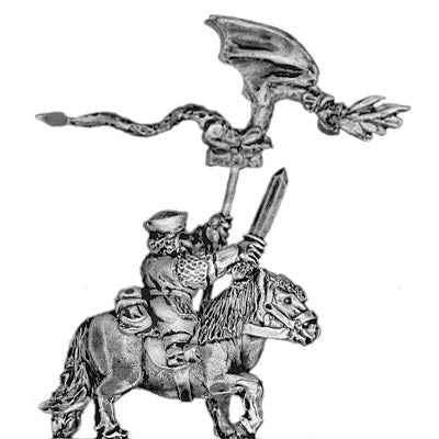 Dwarf standard bearer, mounted