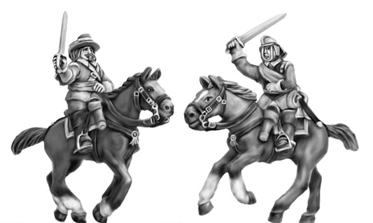 This is a photo of 18mm figures for the English Civil War by Eureka Miniatures