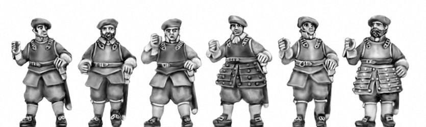 This is a photo of 18mm figures for the English Civil War by Eureka Miniatures