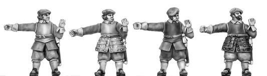 This is a photo of 18mm figures for the English Civil War by Eureka Miniatures