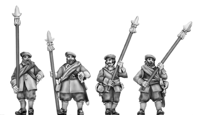 This is a photo of 18mm figures for the English Civil War by Eureka Miniatures