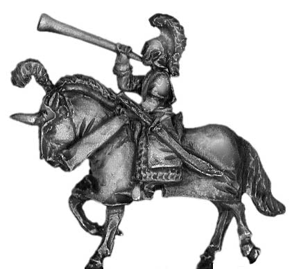 Elf musician mounted