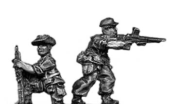 Legionnaire and No.2 in bush hat with FM24/29 LMG