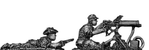 Legionnaire 30.cal HMG team in bush hat