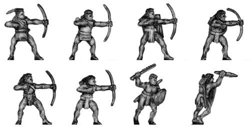 Mound Builder Honoured Men with bows and side-arms
