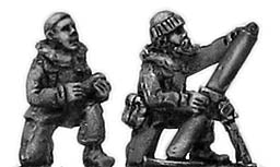 82mm mortar with 2 Chechen crew