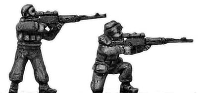 Chechen infantry firing SVD sniper rifle