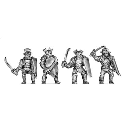 Armoured Man-Orc with blades