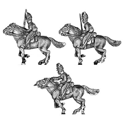Scots Grey, in bearskin, charging