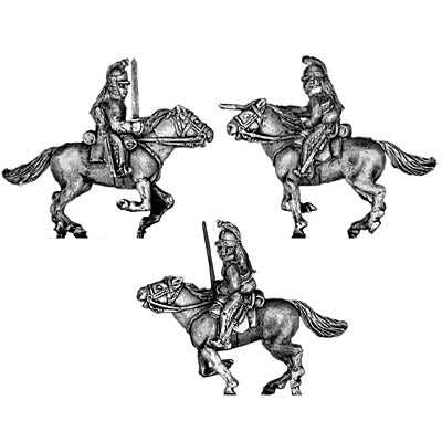 Heavy Dragoon, in helmet, charging