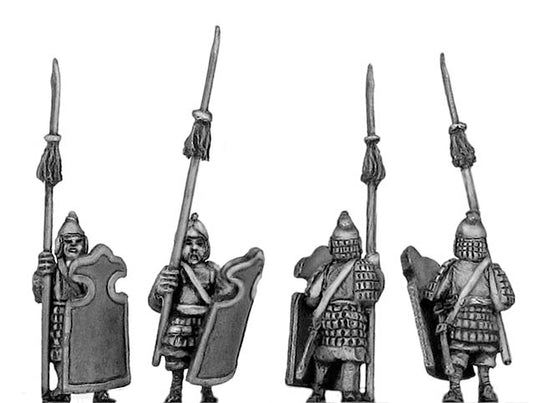 Nanzhao heavy infantry with shield and spear