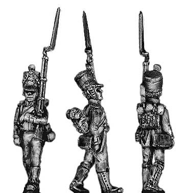 Fusilier, marching, in knee gaiters