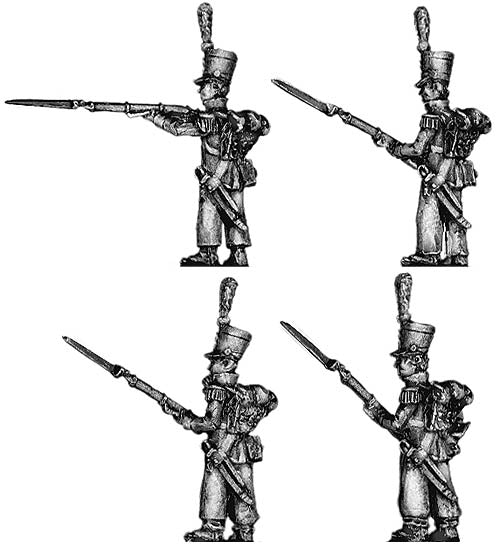 Voltigeur, firing and loading, campaign dress