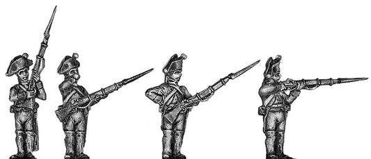 Musketeer, loading and firing