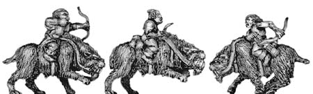 Orc fell beast rider with bow