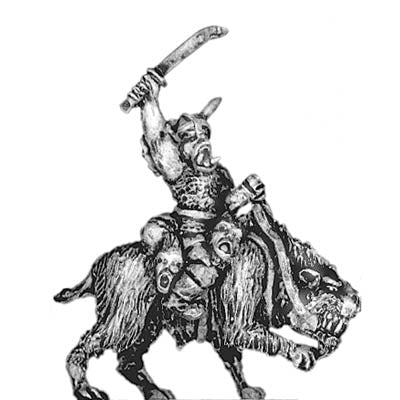 Orc chief, riding fell beast