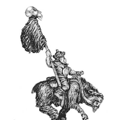 Orc standard bearer, riding fell beast