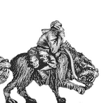 Orc shaman, riding fell beast