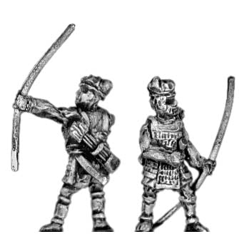 Early Samurai followers with bow