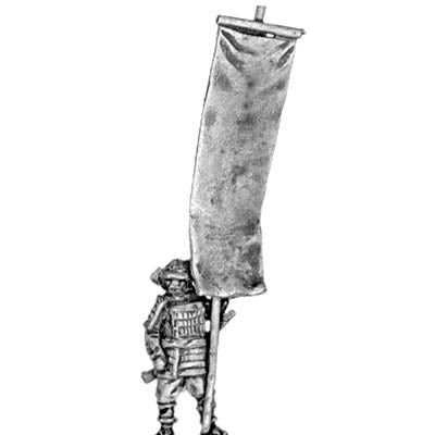 Samurai in heavy armour with standard