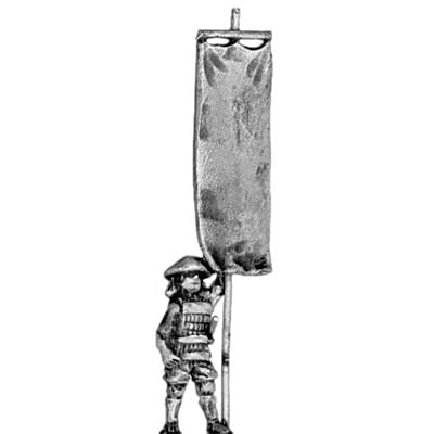 Late Samurai or Renaissance Ashigaru with standard