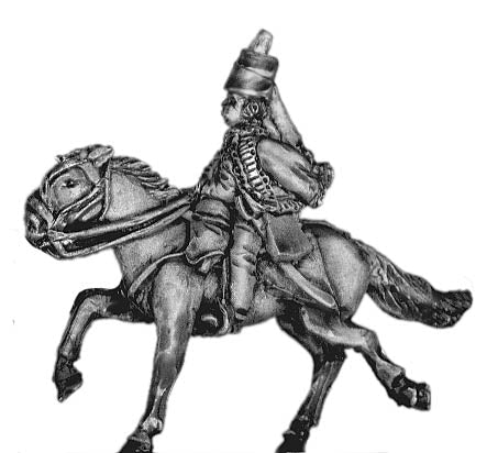 Prussian Hussar trumpeter, in Mirliton
