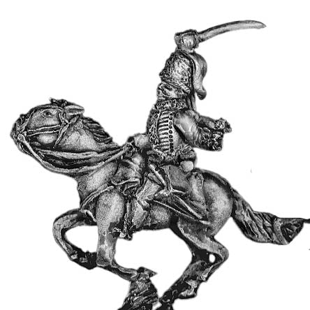 Prussian Hussar officer, in Busby