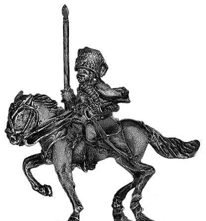 Austrian Hussar standard bearer in busby