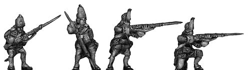 Russian Grenadier, winter uniform, firing and loading��