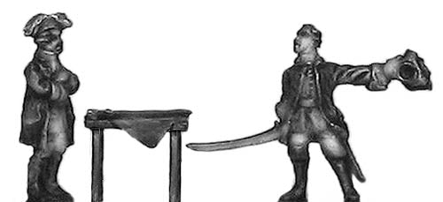 Russian dismounted general staff and table
