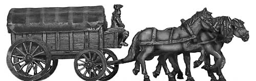 Russian 3 horse ammunition wagon