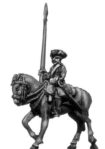 Chevau leger standard bearer in tricorn