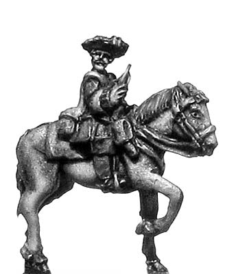 Chevau leger trumpeter in tricorn