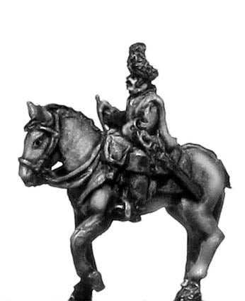 Chevauleger trumpeter in bearskin