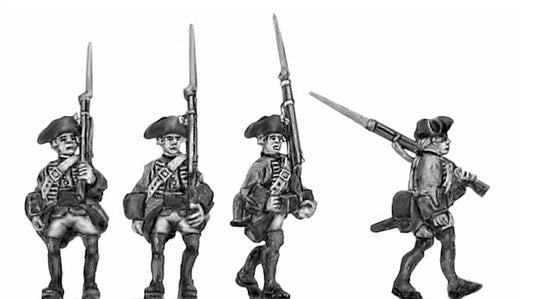 British Line in tricorn, marching