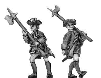 NCO in tricorn, halberd