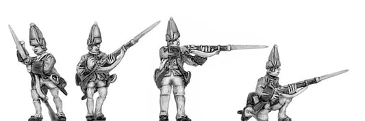 Grenadier in mitre, skirmish