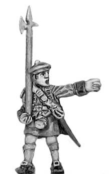 Highland line in Flat bonnet, marching