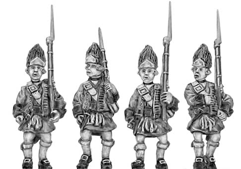 Highland line in Flat bonnet, skirmish