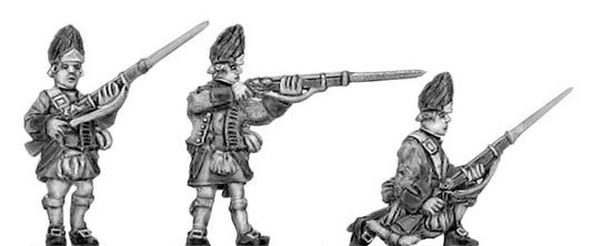 Highland Grenadier in bearskin, skirmish