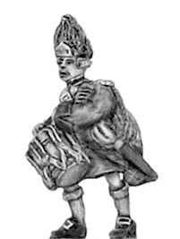 Highland piper in Flat bonnet